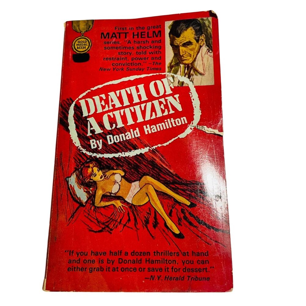 Death Of A Citizen By Donald Hamilton Paperback 1960 Book
